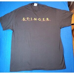 Stringer Vintage 1992 Black T-Shirt Men's Size XXL New Nwot Single Stich Bazooka
